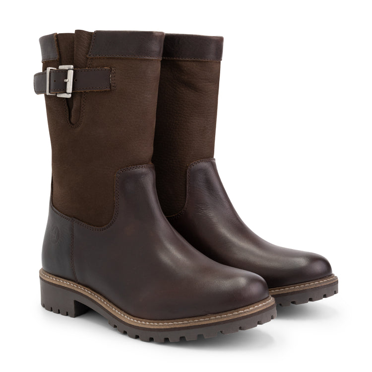 Gyland - Mid-calf wool-lined boots - Lady - Dark Brown FRD