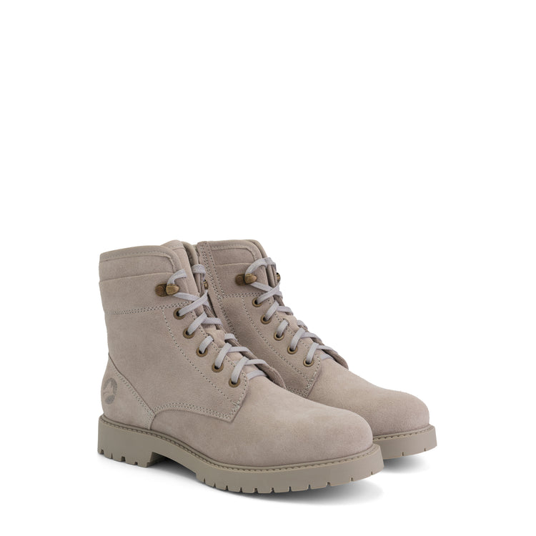 Blegna - Suede lace-up boots - Women - Grey FRD