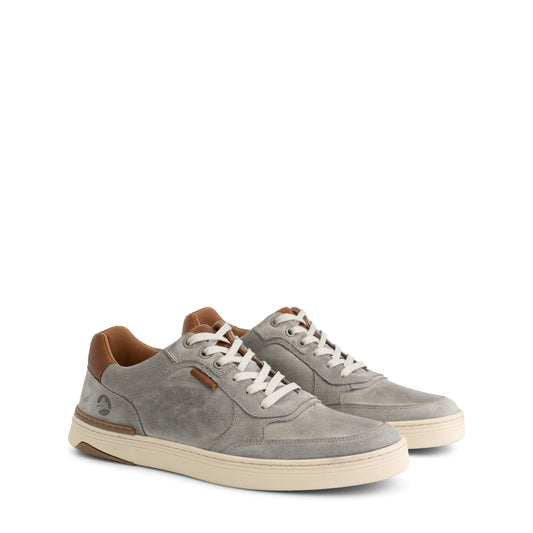 Burnham - Leather trainer - Men - Grey FRD