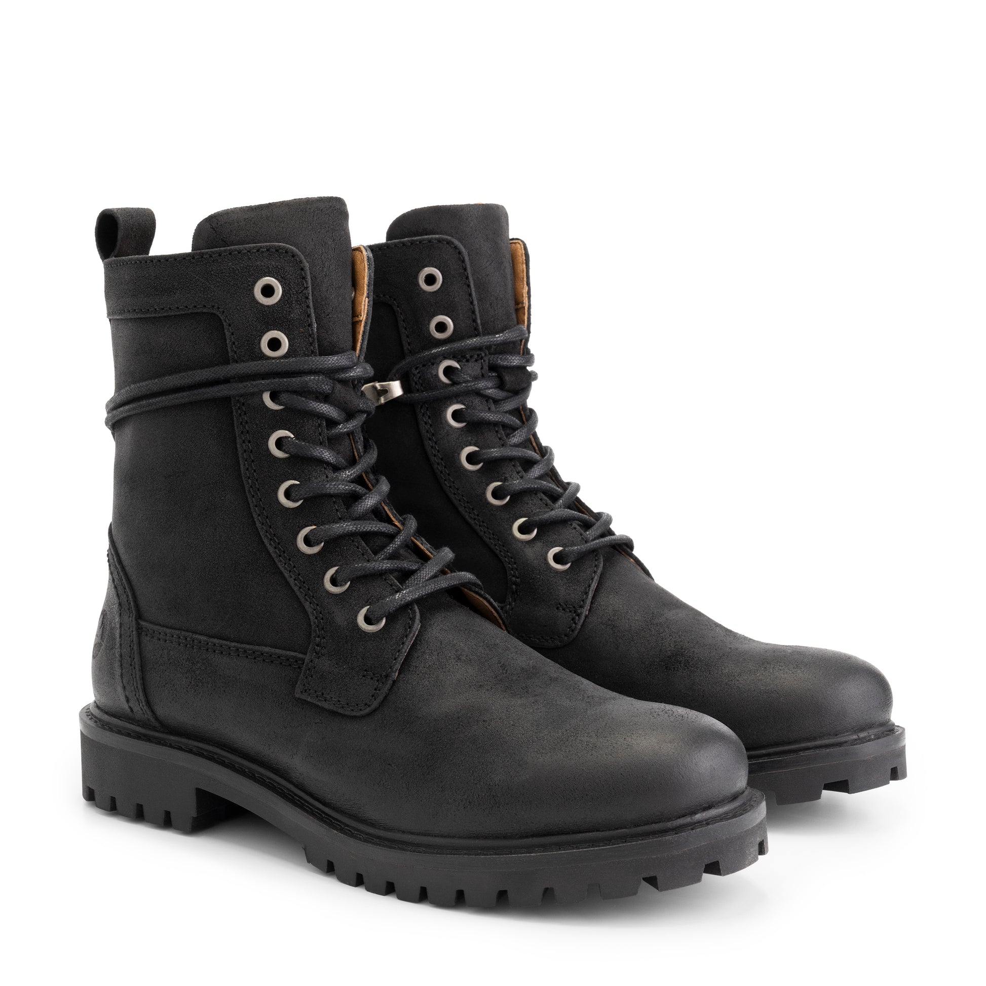 Kvistrup - Leather lace-up boots - Men - Black FRD