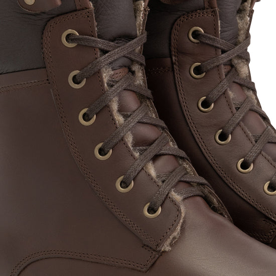 Holm - Wool-lined lace-up boots - Men - Brown DFW