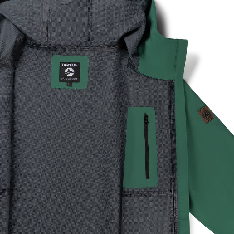 Jari - Rain jacket - Men - Dark green DCI