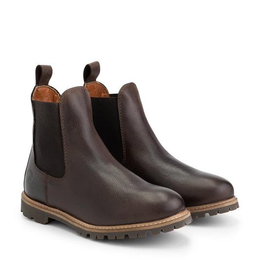 Leikanger - Leather chelsea boots - Lady - Dark Brown FRD