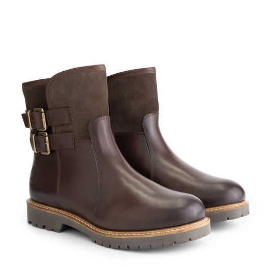 Hestnes - Leather ankle boots - Lady - Dark brown FRD