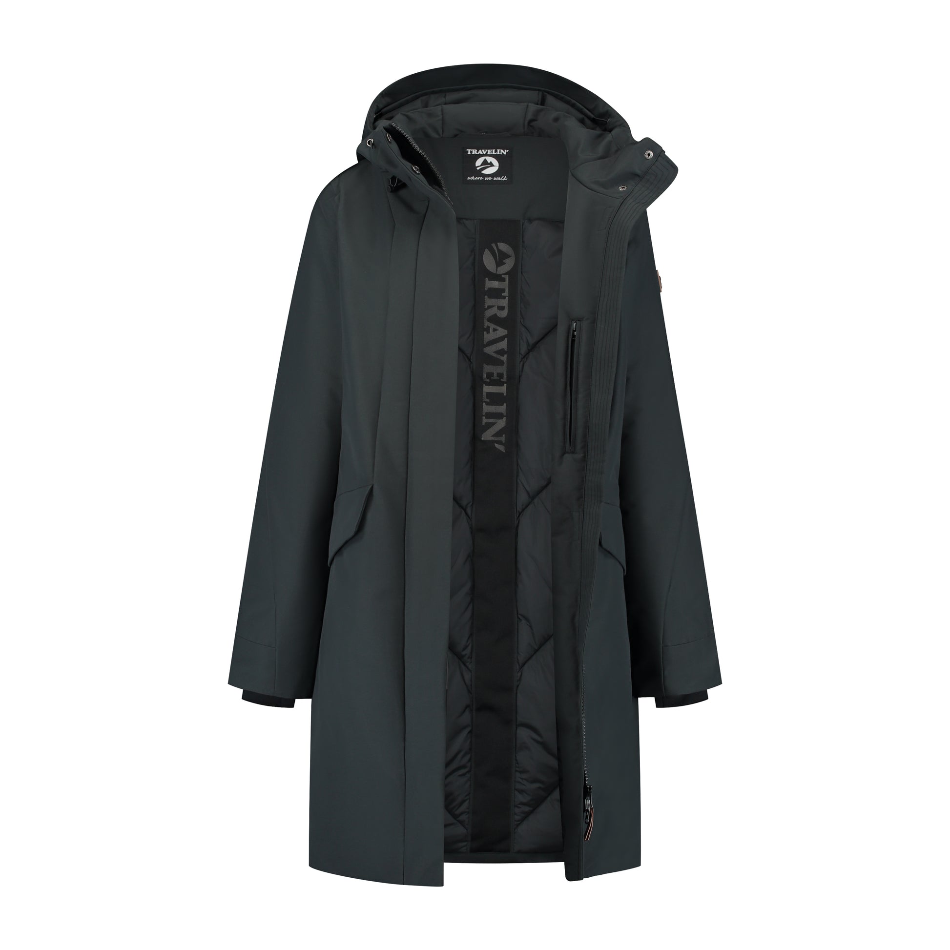 Bodil - Waterproof winter coat - Lady - Black CVO