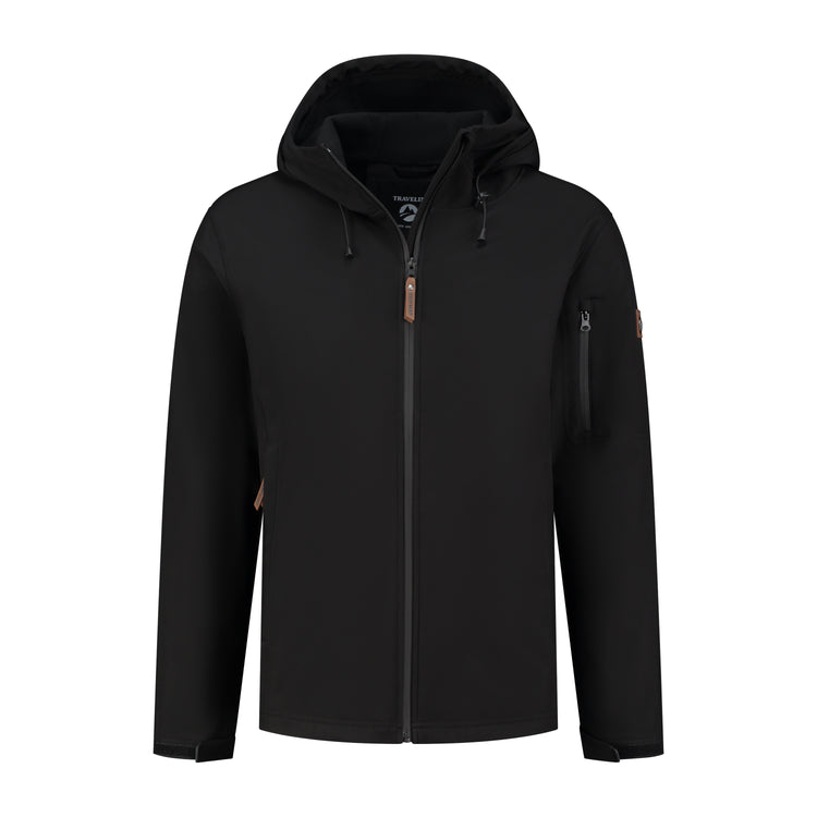 Sverre - Softshell jacket - Men - Black F