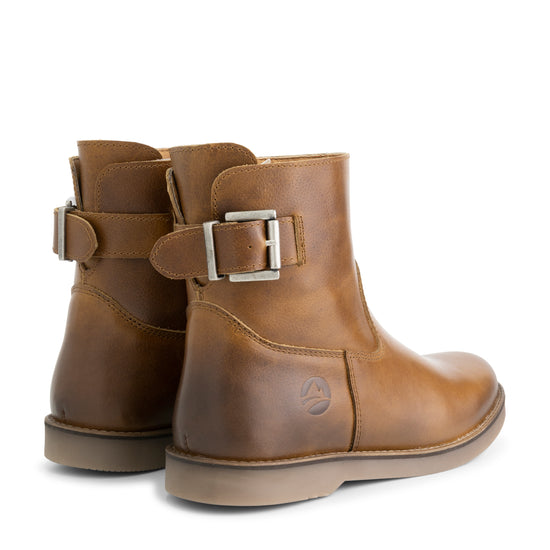 Loudeac - Leather ankle boots - Lady - Cognac BD