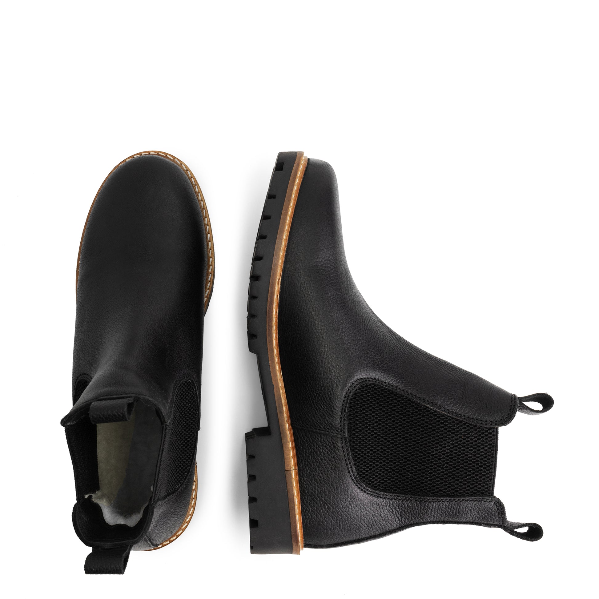 Romsdal - Wool-lined chelsea boots - Men - Black UPD