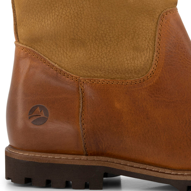 Finland - Mid-calf wool-lined outdoor boots - Men - Cognac DFH