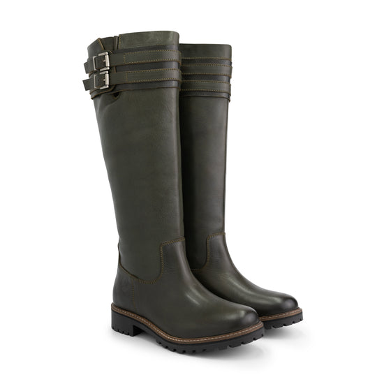 Stavanger - Knee-high boot - Lady - Dark green FRD