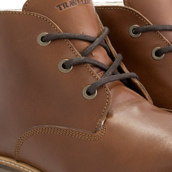 Trehuse - Wool-lined lace-up shoes - Men - Cognac DFW