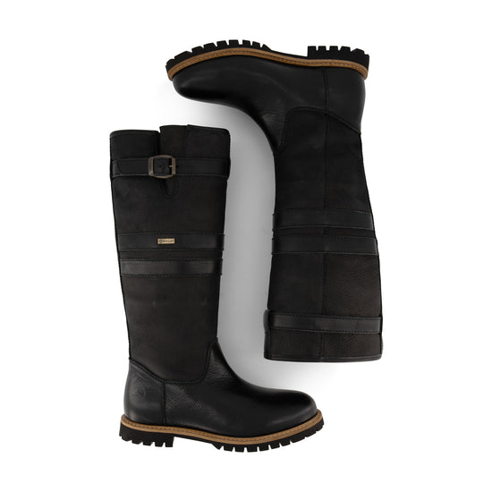 Norway - Wool-lined high outdoor boots - Women - Black UPD