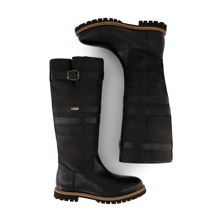 Norway - Wool-lined high outdoor boots - Women - Black UPD