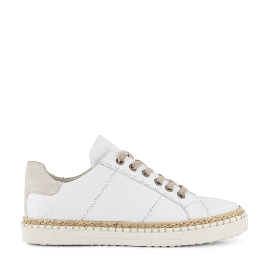 Caen - Leather sneaker - Lady - White R