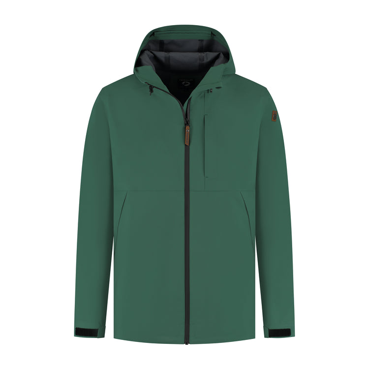 Jari - Rain jacket - Men - Dark green F