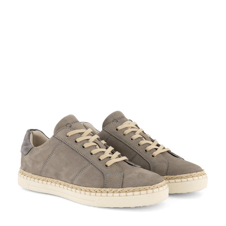 Caen - Leather sneaker - Lady - Grey FRD