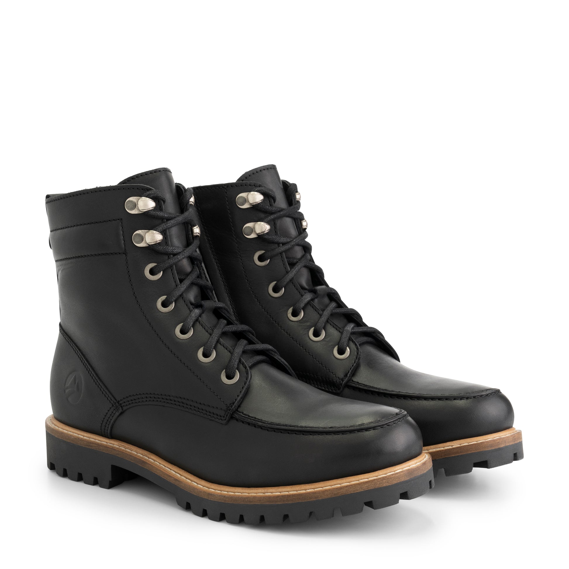 Rogaland - Leather lace-up boots - Men - Black FRD