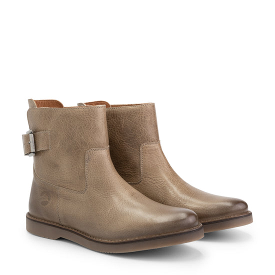 Louargat - Leather boot - Lady - Taupe FRD