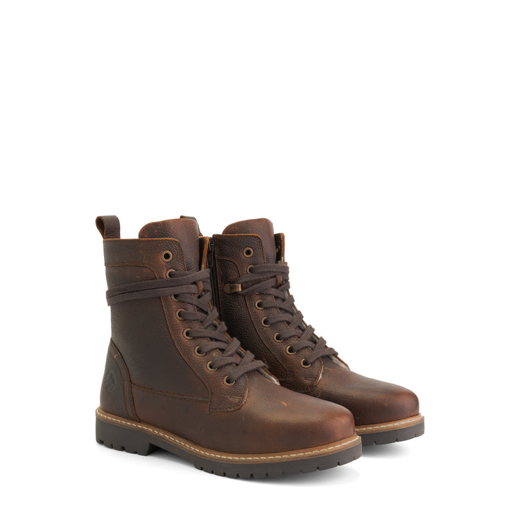 Kongsberg - Wool-lined lace-up boots - Men - Dark brown FRD