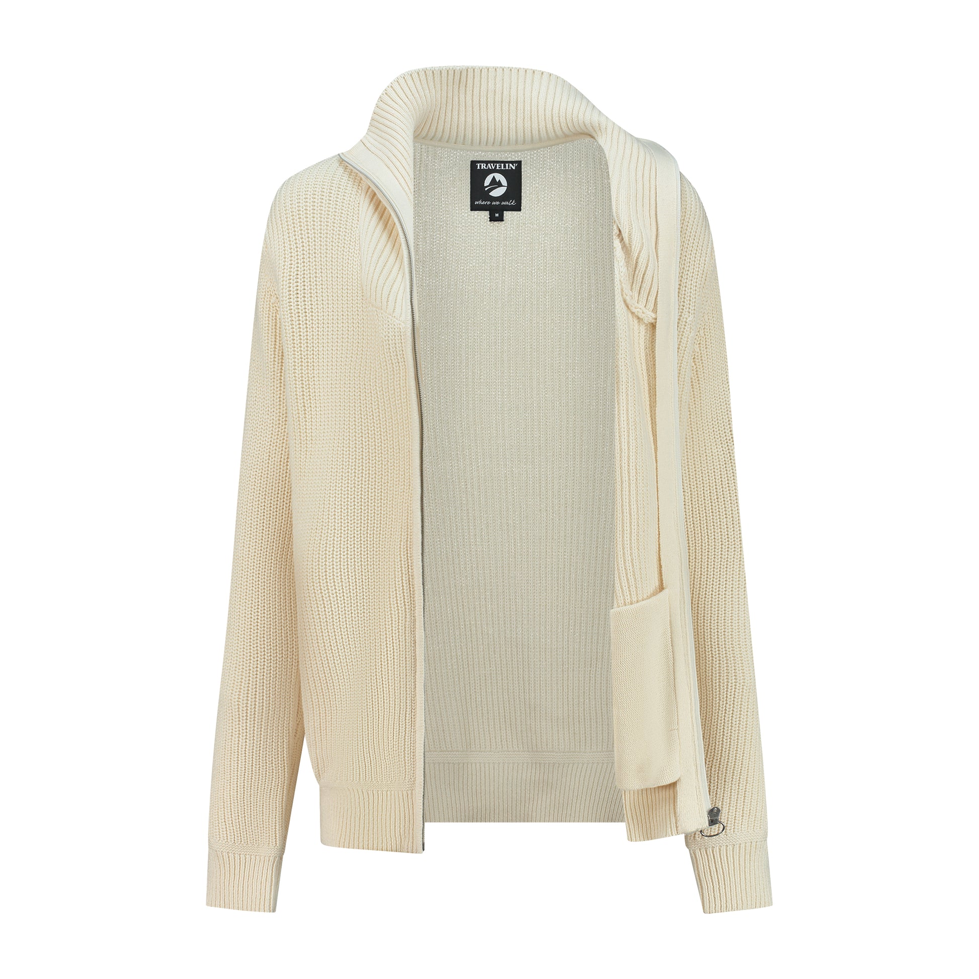 Snowdon - Cardigan cashmere/cotton blend - Lady - Off White CVO