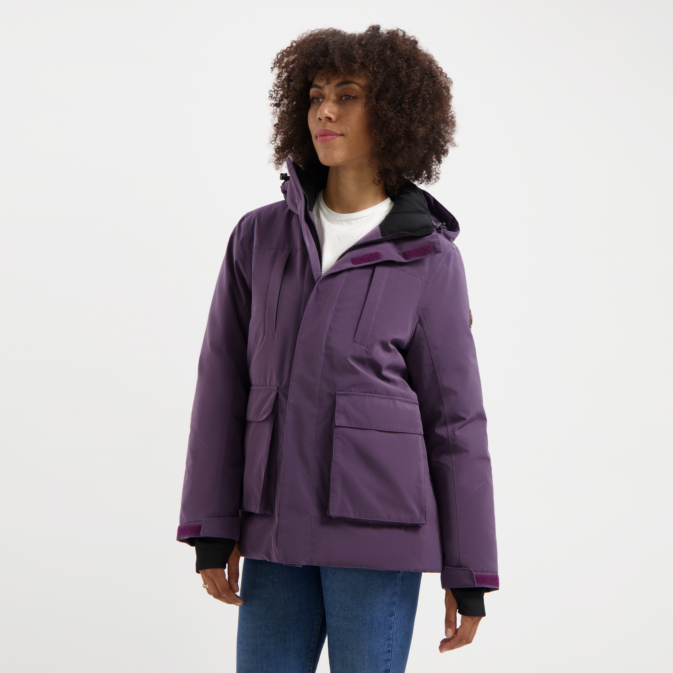 Thyra Winter coat Lady Dark purple