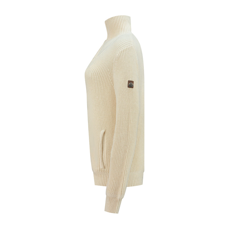 Snowdon - Cardigan cashmere/cotton blend - Lady - Off White L