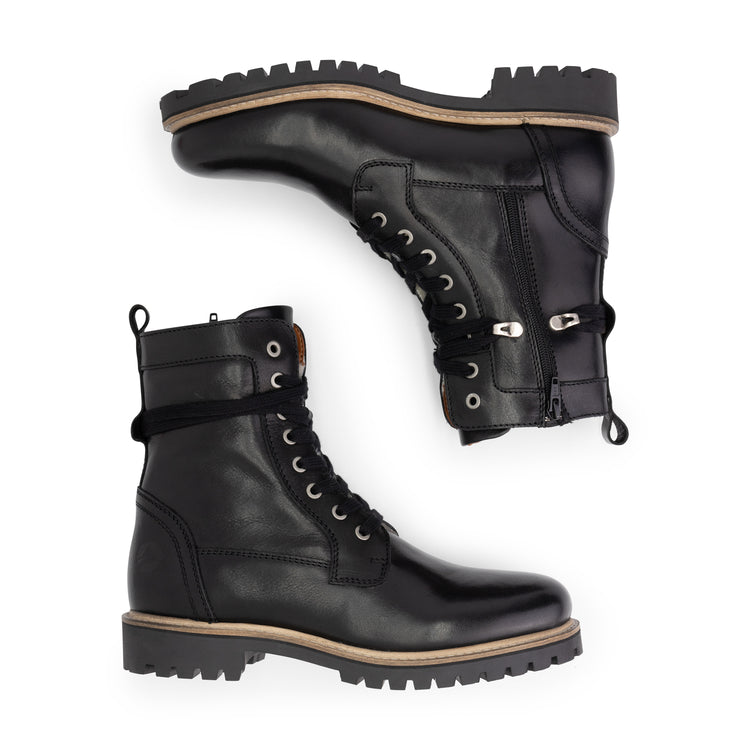 Kvinlog - Wool-lined lace-up boots - Men - Black UPD