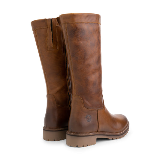 Varde - Mid-calf leather boots - Lady - Cognac BD