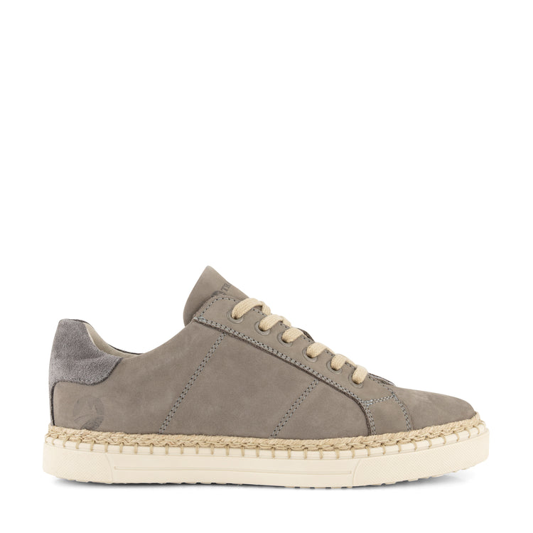 Caen - Leather sneaker - Lady - Grey R