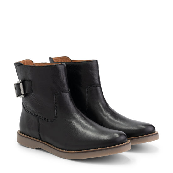 Louargat - Leather boot - Lady - Black FRD