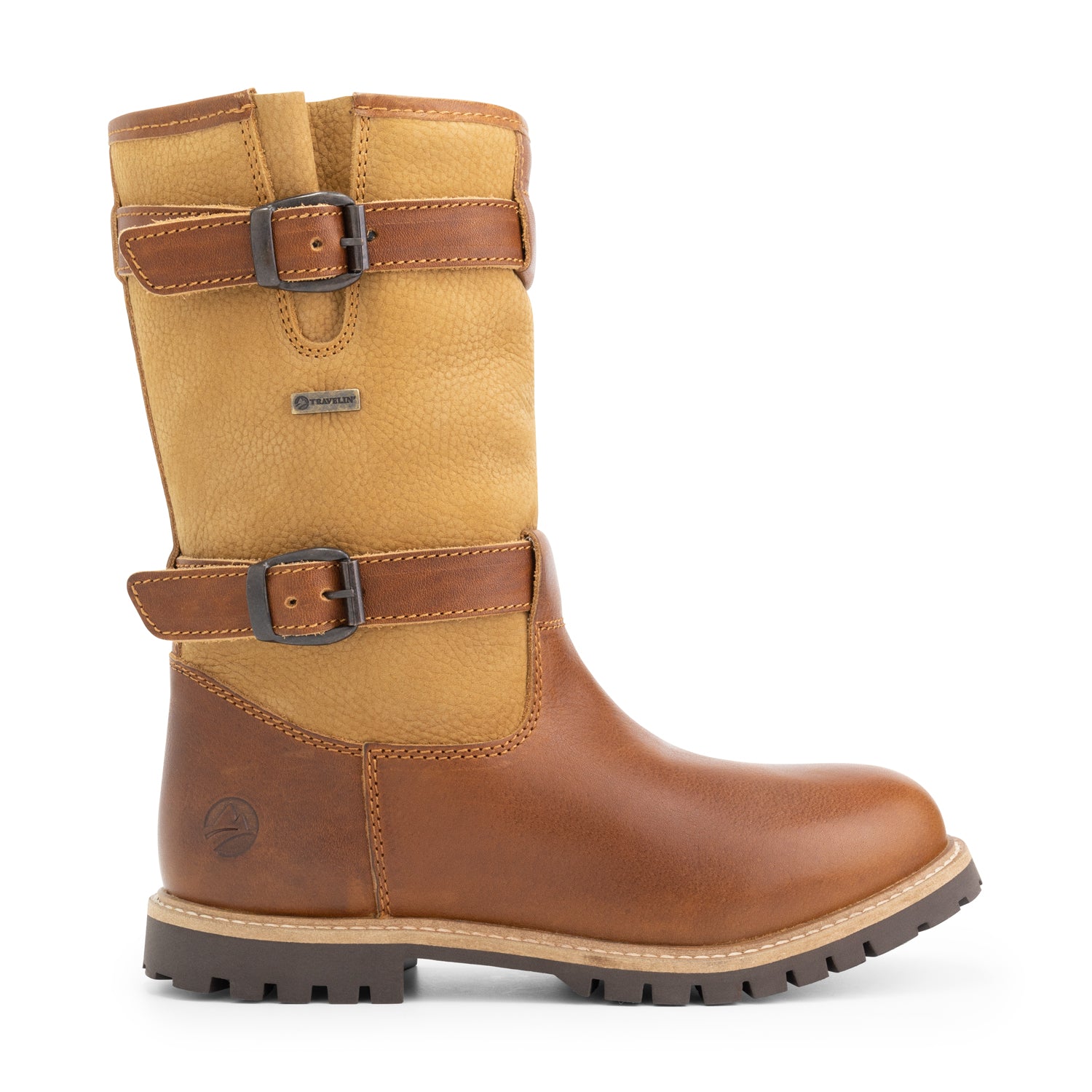 Sweden - Mid-calf wool-lined outdoor boots - Lady - Cognac R