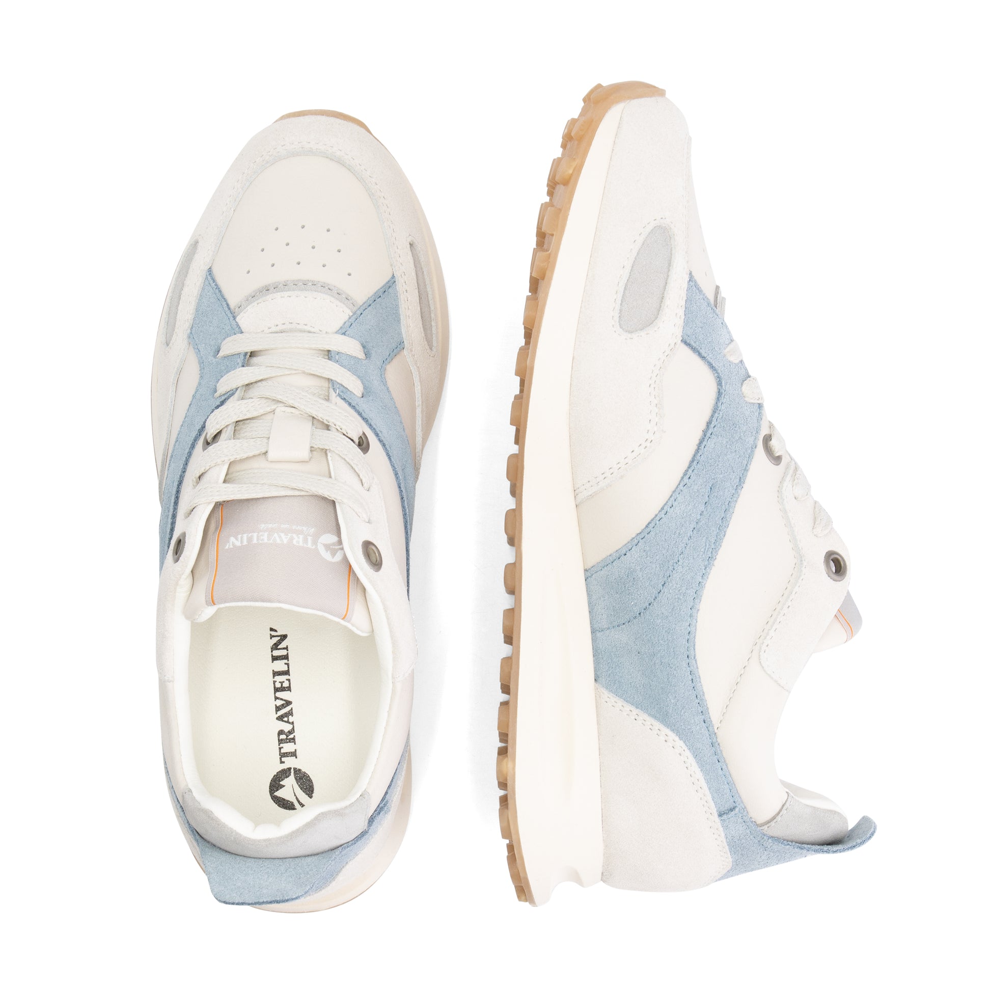 Arzon - Leather sneakers - Lady - Light Blue UPD