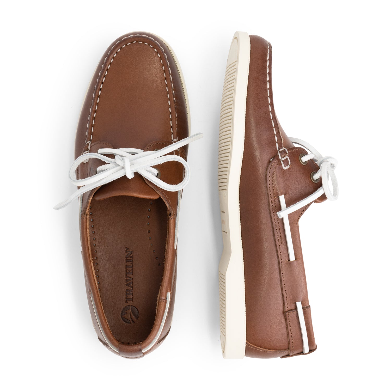 Exmouth - Boat shoes - Lady - Cognac UPD