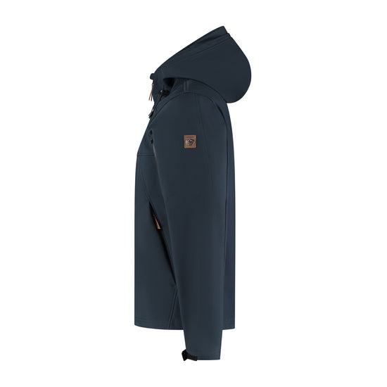 Stian - Waterproof softshell jacket - Men - Navy L