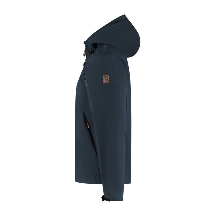 Stian - Waterproof softshell jacket - Men - Navy L