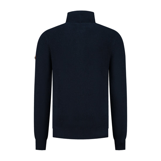 Snowdon - Cardigan cashmere/cotton blend - Men - Navy B