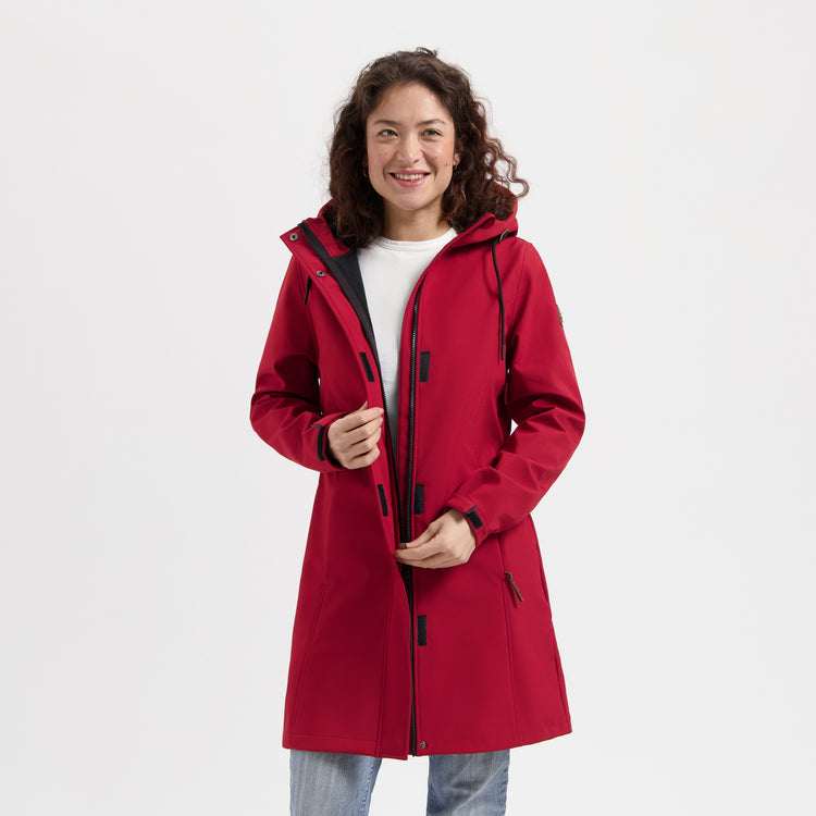 Erika - Waterproof softshell jacket - Women - Red MV