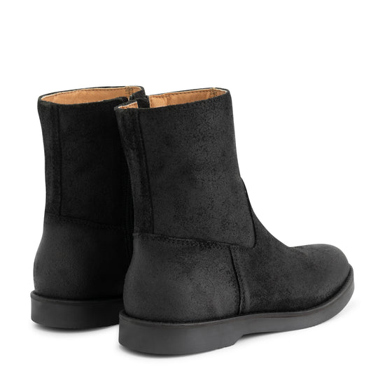 Pordic - Wax suede ankle boots - Lady - Black BD