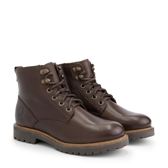 Stalon - Wool-lined lace-up boots - Lady - Dark Brown FRD