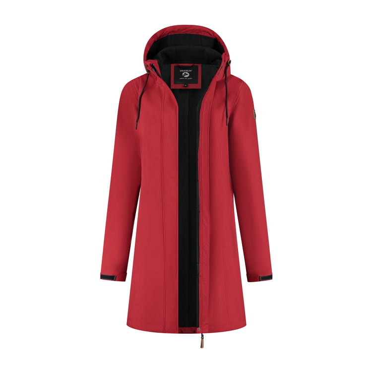 Erika - Waterproof softshell jacket - Women - Red F