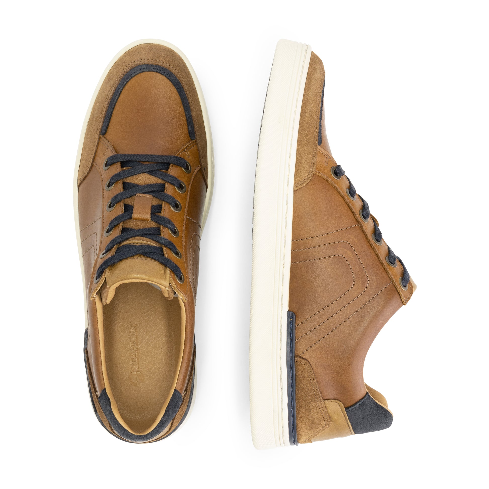 Hagley - Leather sneakers - Men - Cognac UPD