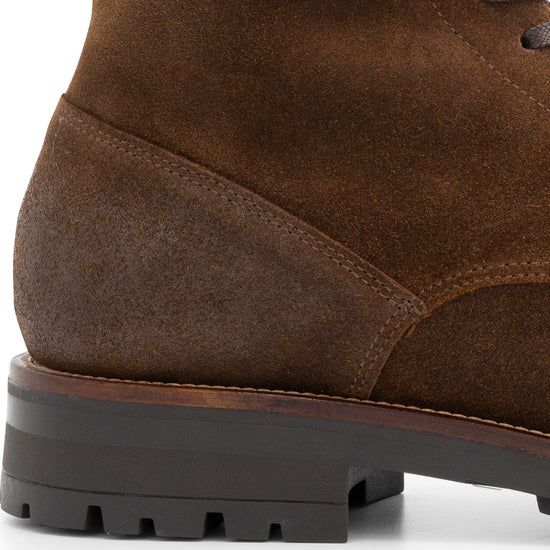 Hosio - Suede lace-up boots - Men - Cognac DFH