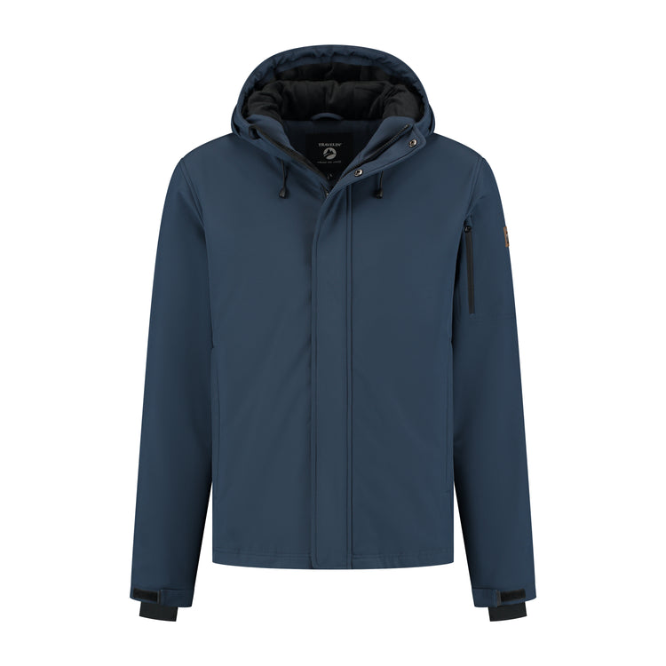 Esben - Waterproof softshell jacket - Men - Navy F