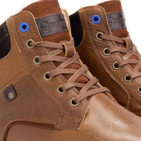 Sund - Wool-lined lace-up boots - Men - Cognac DFW