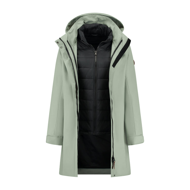 Greta - Waterproof 3-in-1 jacket - Lady - Green CVO