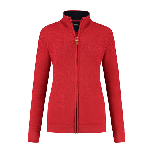 Lund - Cardigan - Lady - Red F