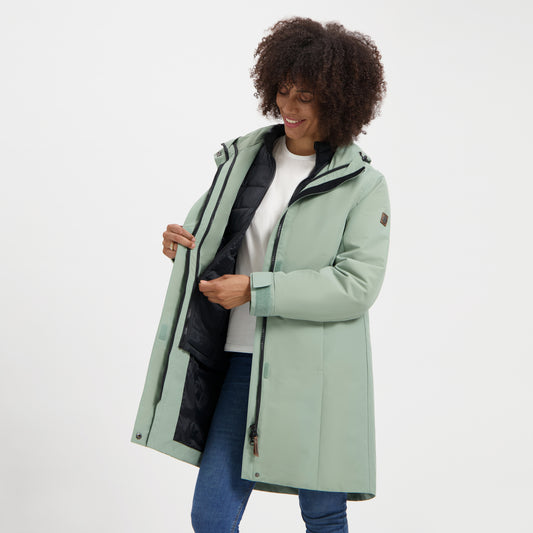 Greta - Waterproof 3-in-1 jacket - Lady - Green MV