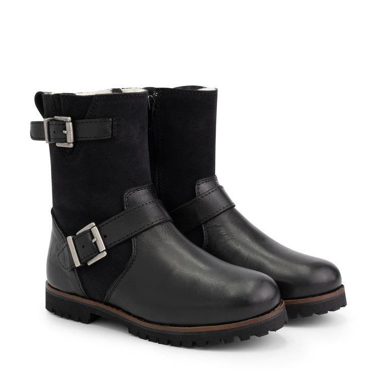 Lii - Wool-lined boots - Kids - Black FRD