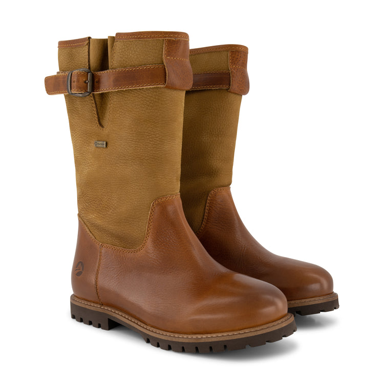 Konstanz - Mid-calf leather outdoor boots - Men - Cognac FRD