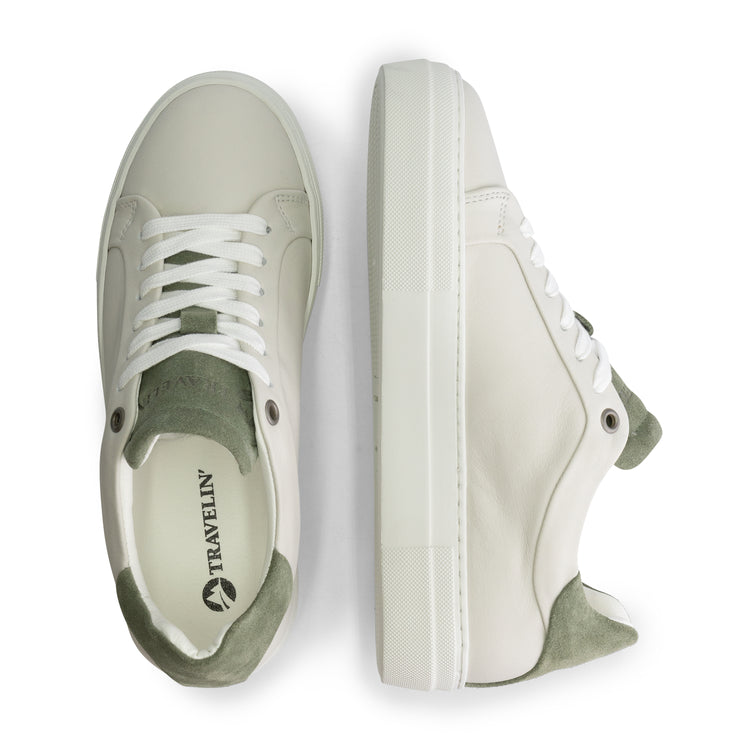 Santec - Leather sneakers - Lady - Green UPD